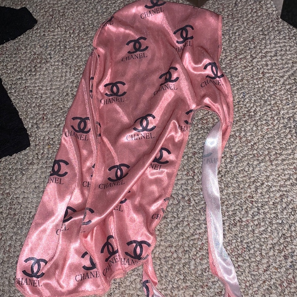 Pink chanel durag